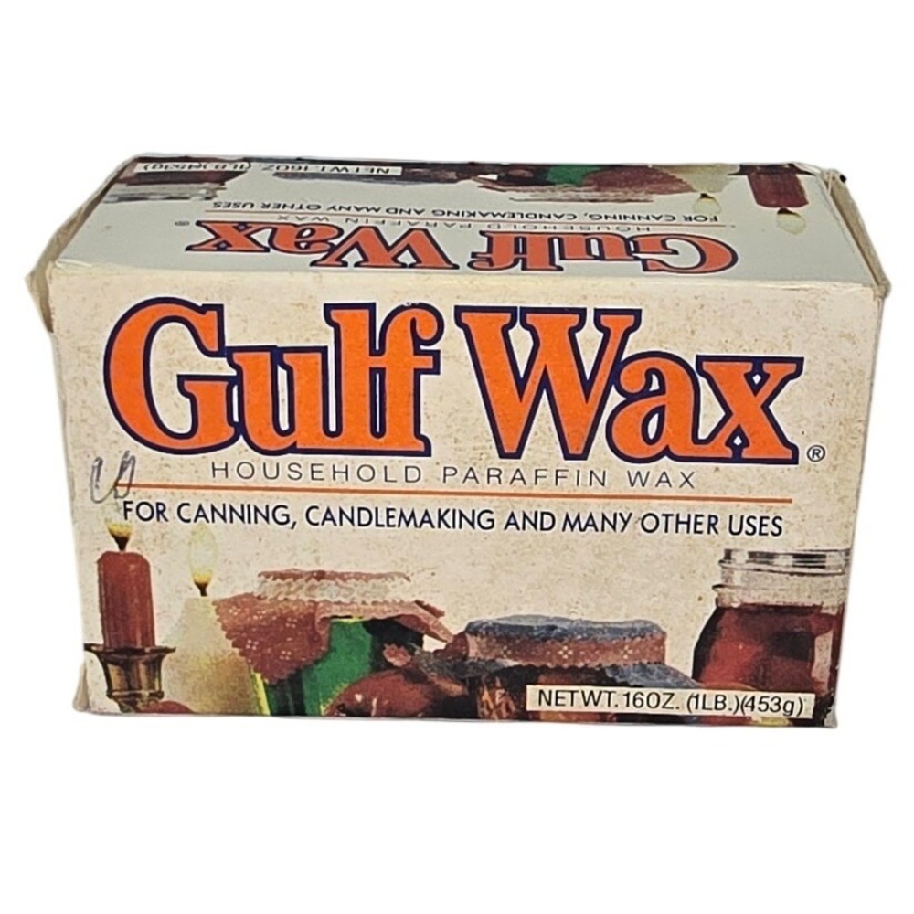 Gulf Wax Household Paraffin Wax 16oz 1lb for Canning and Candlemaking